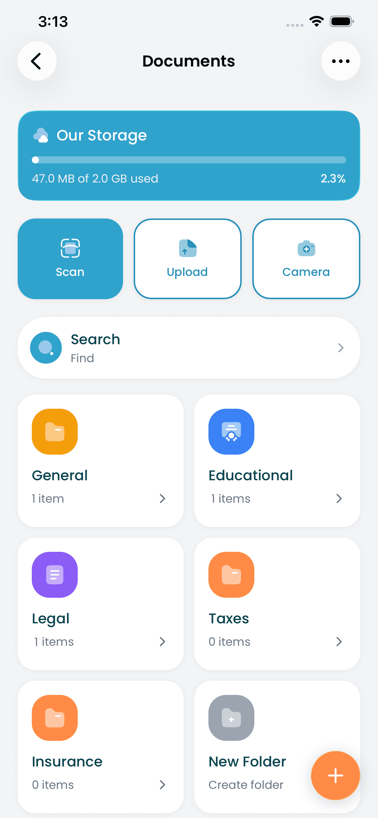 Shared document storage and scanning