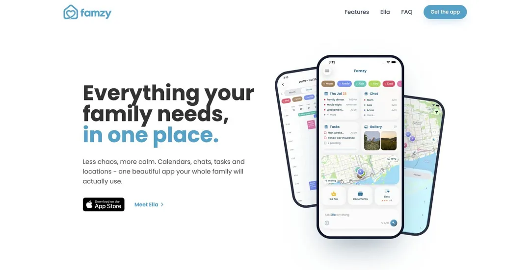 Famzy homepage